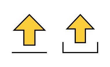 Web ve mobil uygulama için simge yükle. veri işareti ve sembolü yükle