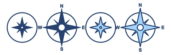 Διανυσματική Πυξίδα Σύμβολο Και Σύμβολο Πυξίδα Βέλος — Διανυσματικό Αρχείο
