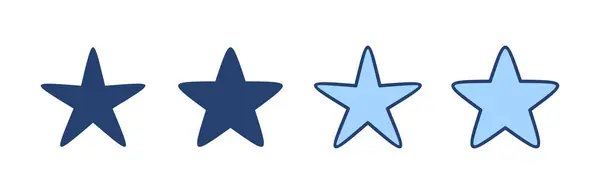 Yıldız Simgesi Vektörü Reyting Işareti Sembol Favori Yıldız Simgesi — Stok Vektör
