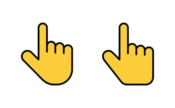 Ícone Cursor Mão Definido Para Web Aplicativo Móvel Sinal Cursor —  Vetores de Stock