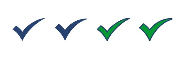 Marca Verificación Vector Icono Marca Marca Signo Símbolo — Archivo Imágenes Vectoriales