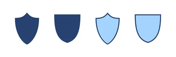 Wektor Ikony Tarczy Ikona Ochrony Znak Symbol Bezpieczeństwa — Wektor stockowy
