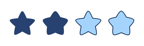 Stjärnikon Vektor Betygsbeteckning Och Symbol Favorit Stjärna Ikon — Stock vektor