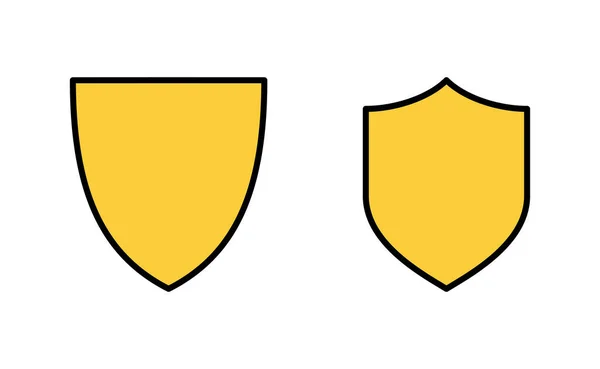 Conjunto Iconos Escudo Para Web Aplicación Móvil Icono Protección Signo — Archivo Imágenes Vectoriales
