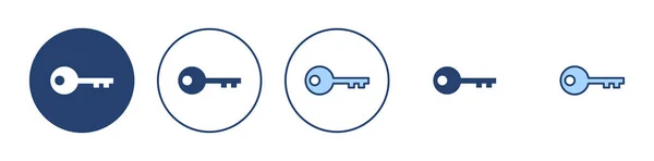 キーアイコンベクトル 鍵の記号と記号 — ストックベクタ