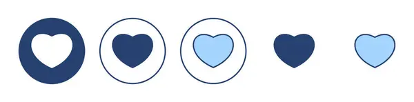 Вектор Значка Любові Знак Символ Серця Вектор Піктограм — стоковий вектор