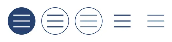 Διανυσματική Εικόνα Μενού Σύμβολο Και Σύμβολο Μενού Ιστού Σύμβολο Μενού — Διανυσματικό Αρχείο