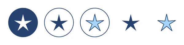 Hvězdný Vektor Ikon Označení Symbol Hodnocení Oblíbená Ikona Hvězdy — Stockový vektor
