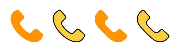 Call Icon Vector Web Mobile App Telephone Sign Symbol Phone — Image vectorielle