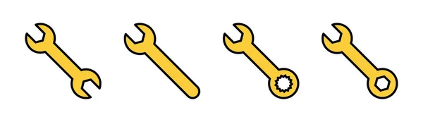 stock vector Wrench icon set for web and mobile app. repair icon. tools sign and symbol