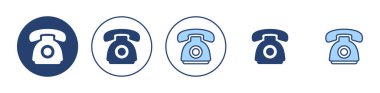 Telefon ikonu vektörü. telefon işareti ve sembol