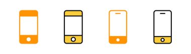 Web ve mobil uygulama için telefon simgesi ayarlandı. Çağrı kodu ve sembol. telefon sembolü