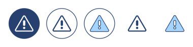 Ünlem tehlikesi ikon vektörü. Dikkat işareti ve sembol. Dikkat işareti
