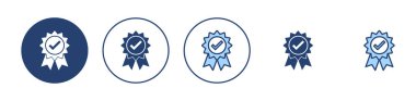 Onaylanmış simge vektörü. Onaylanmış Madalya Simgesi