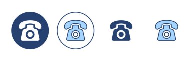Telefon ikonu vektörü. telefon işareti ve sembol