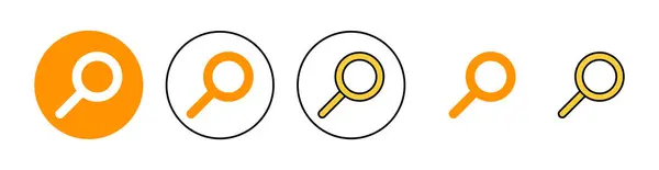 stock vector Search icon set for web and mobile app. search magnifying glass sign and symbol