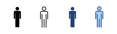 Erkek simgesi vektörü. Erkek işareti ve sembol. insan sembolü