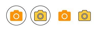Camera icon vector for web and mobile app. photo camera sign and symbol. photography icon.