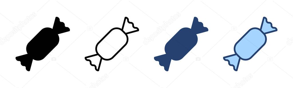 Candy icon vector. candy sign and symbol.