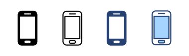 Telefon simgesi vektörü. Çağrı kodu ve sembol. telefon sembolü