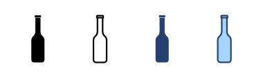 Şişe ikonu vektörü. şişe işareti ve sembol