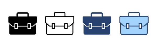 Διανυσματική Απεικόνιση Εικονιδίου Υπογραφή Και Σύμβολο Βαλίτσας Σύμβολο Αποσκευών Εικονογράφηση Αρχείου