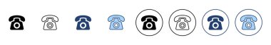 Telefon ikonu vektörü. telefon işareti ve sembol