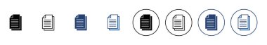 Belge simgesi vektörü. Kağıt ve sembol. Dosya Simgesi