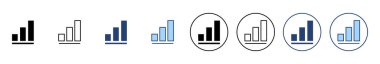 Grafik simgesi vektörü büyüyor. Çizelge ve sembol. diyagram simgesi