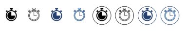 Kronometre simge vektörü. Zamanlayıcı işareti ve sembol. Geri sayım simgesi. Zaman Dönemi