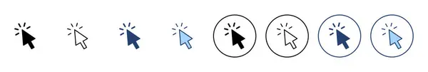 Click Icon Vector Pointer Arrow Sign Symbol Cursor Icon — Stock Vector
