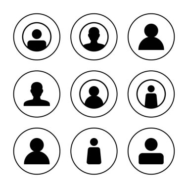 Kullanıcı simgesi vektörü. İmza ve sembol. insanlar simgesi. 