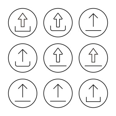 Simge vektörünü yükle. veri işareti ve sembolü yükle