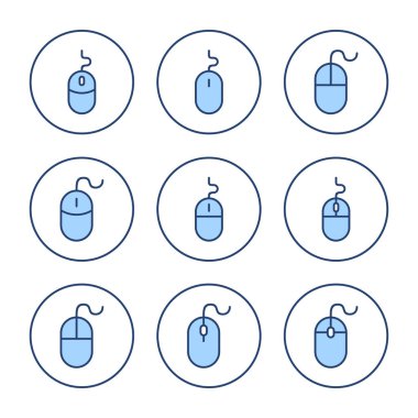 Fare simgesi vektörü. Tıklama işareti ve sembol. işaretleyici simgesi vektörü.