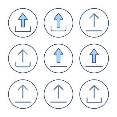 Simge vektörünü yükle. veri işareti ve sembolü yükle