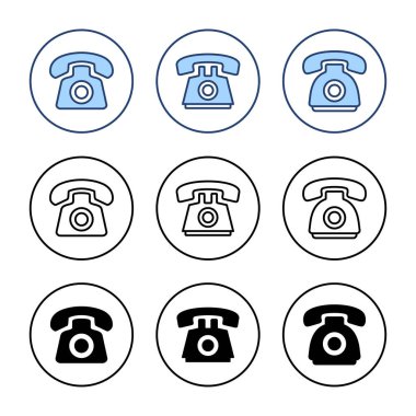 Telefon ikonu vektörü. telefon işareti ve sembol