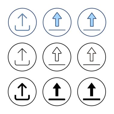 Simge vektörünü yükle. veri işareti ve sembolü yükle