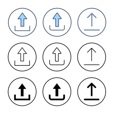 Simge vektörünü yükle. veri işareti ve sembolü yükle