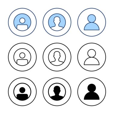 Kullanıcı simgesi vektörü. İmza ve sembol. insanlar simgesi. 