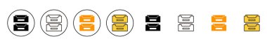 Arşiv dizini simgesi belirleme vektörü. Belge vektör simgesi. Depolama simgesini arşivle.