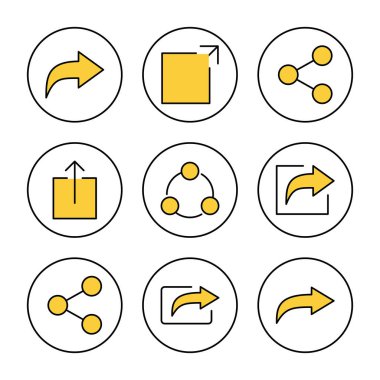 Simge kümesi vektörünü paylaş. İşaret ve sembol paylaşımı