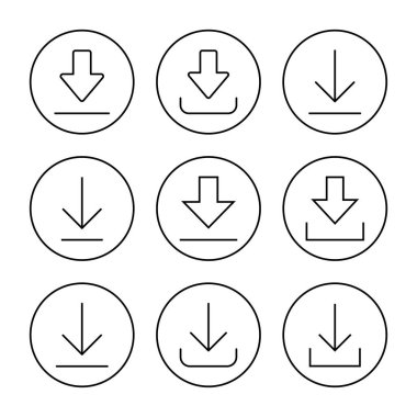 Simge kümesi vektörü indir. İşaret ve sembol indir