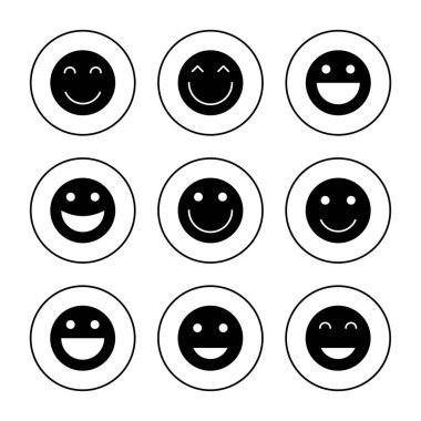 Gülümseme simgesi ayarlandı. Gülümseme simgesi. Geribildirim işareti ve sembol