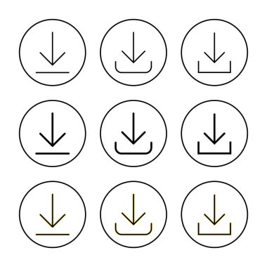 Simge kümesi vektörü indir. İşaret ve sembol indir