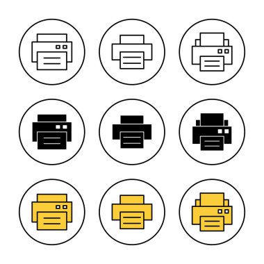 Simge kümesi vektörünü yazdır. yazıcı işareti ve sembol