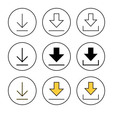 Simge kümesi vektörü indir. İşaret ve sembol indir