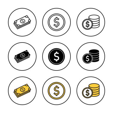 Para simgesi ayarlandı. Para işareti ve sembol