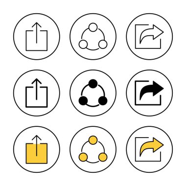 Simge kümesi vektörünü paylaş. İşaret ve sembol paylaşımı