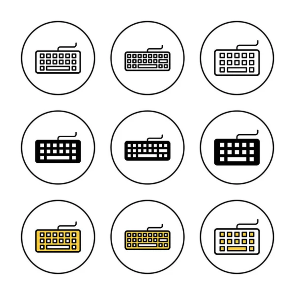 Klavye simgesi ayarlama vektörü. Klavye işareti ve simgesi