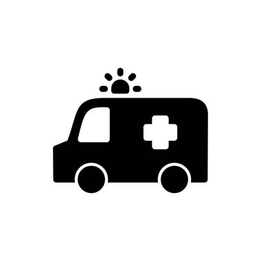 Ambulance icon vector for web and mobile app. ambulance truck sign and symbol. ambulance car